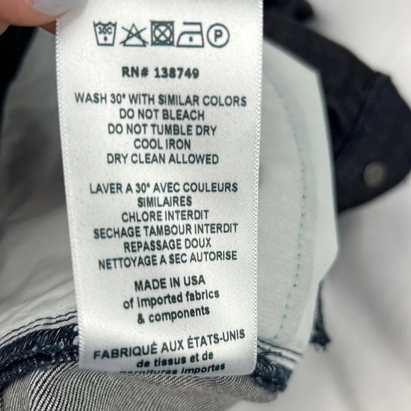 Etienne Marcel Los Angeles Dark Wash Zipper Moto Skinny Jean Size 26 - Picture 7 of 13